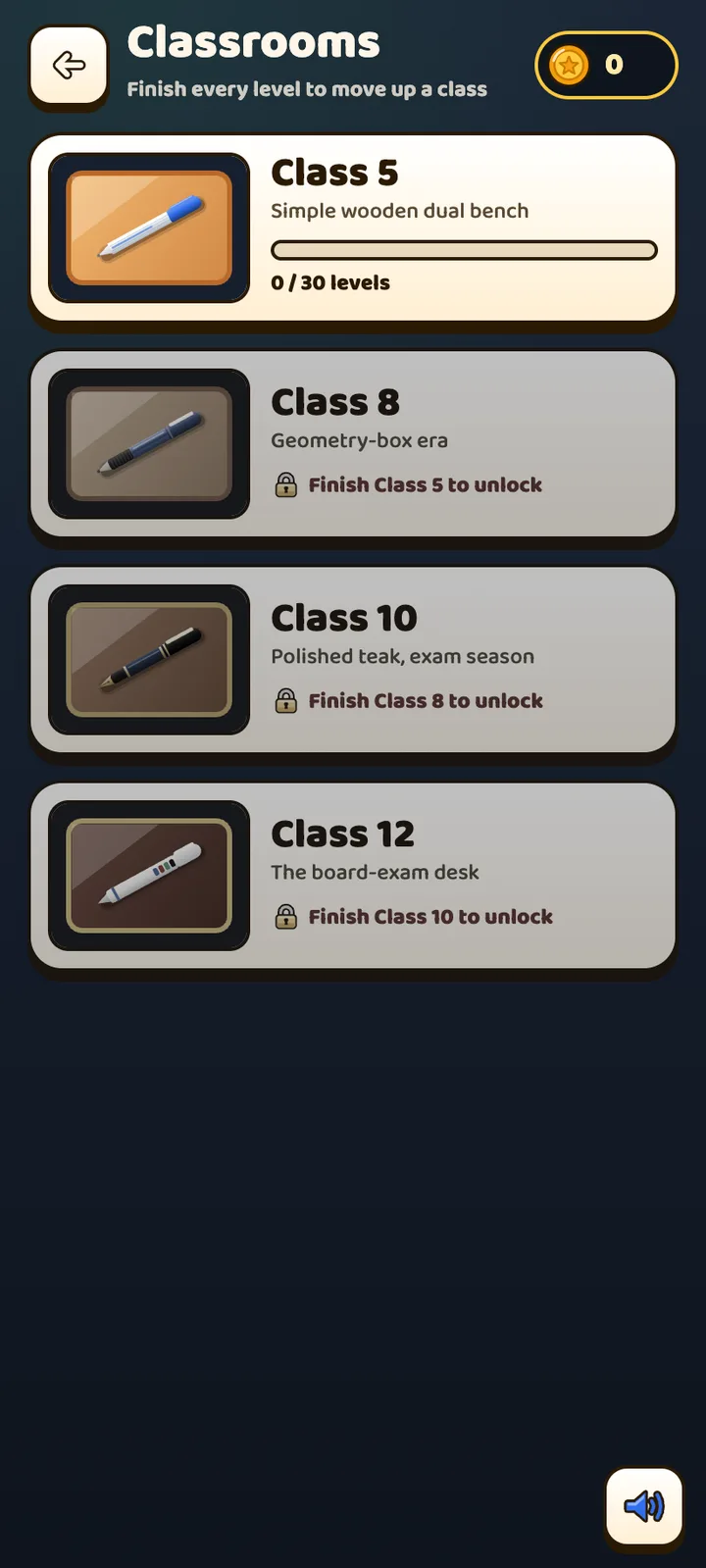 Classrooms, coins, pens and names