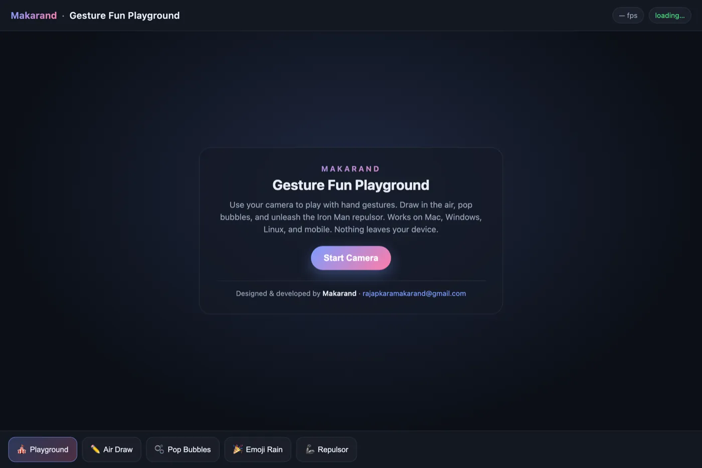 Gesture Fun Playground